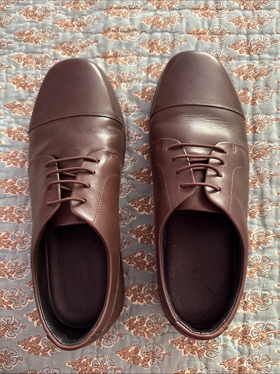 Birchbury Other - Men's Classic Leather Cap-Toe Derby Shoes - Brown